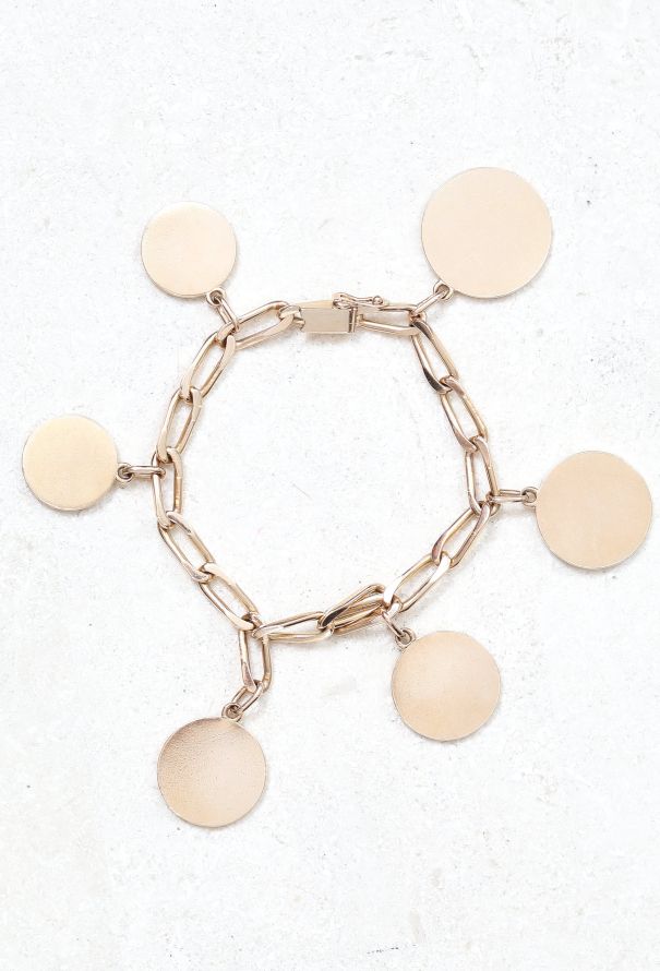 Vintage Fine Jewelry 18k Pink Gold Lucky Charm Bracelet - 4