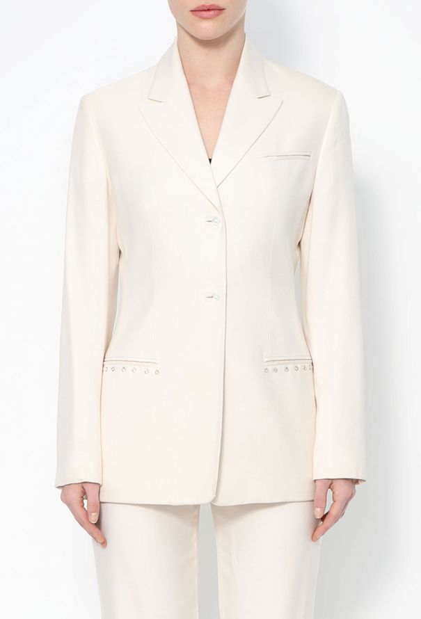 Gianni Versace '80s Embellished Silk Suit - 4