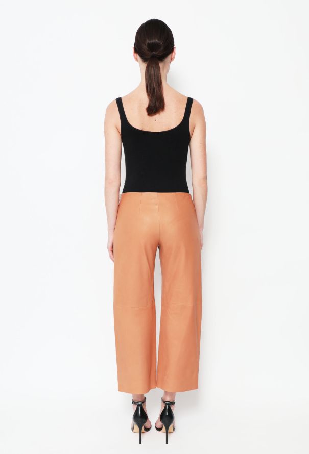 Chloé F/W 2014 Cropped Leather Trousers - 4