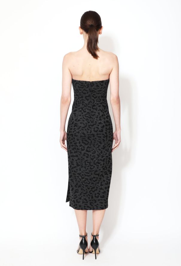 Valentino F/W 2020 Leopard Print Bustier Dress - 5