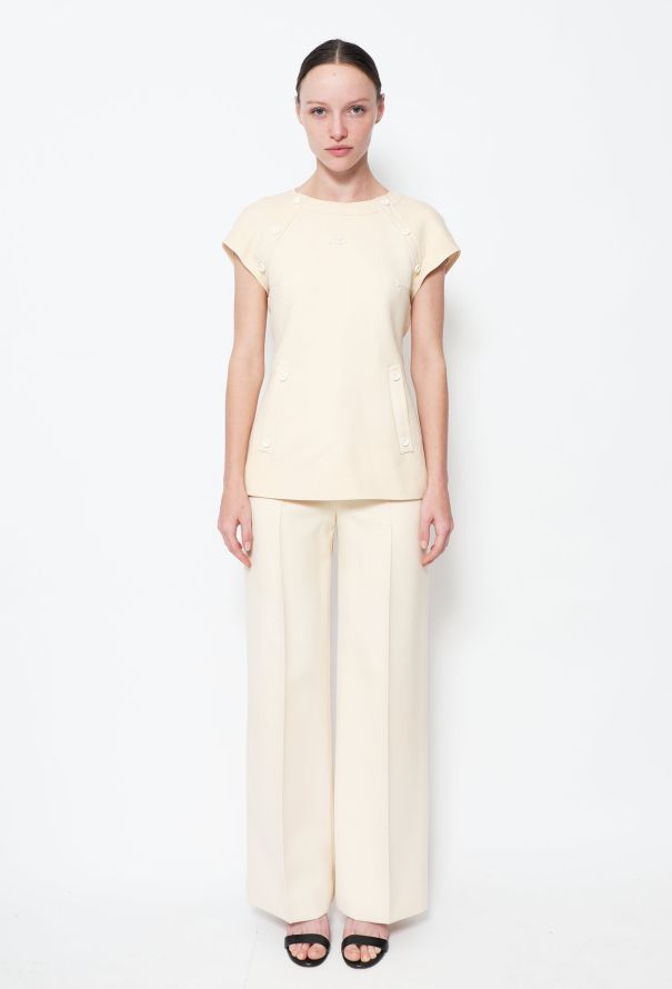 Courrèges 70s Mod Pants Ensemble - 1