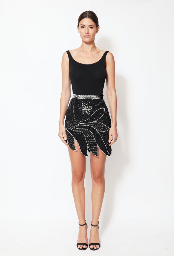 Rodarte F/W 2015 Beaded Silk Skirt - 3