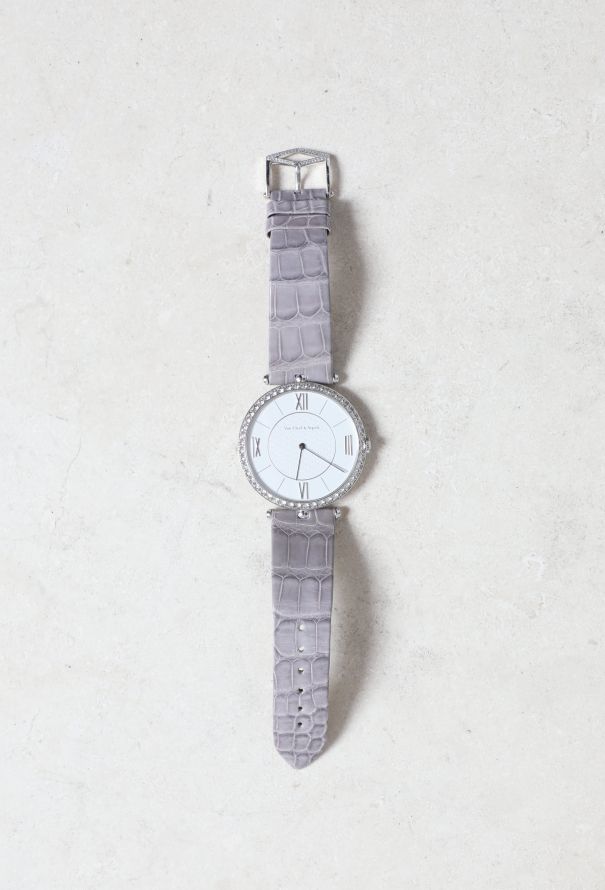 Van Cleef & Arpels 18k White Gold and Diamond 42mm Watch - 2