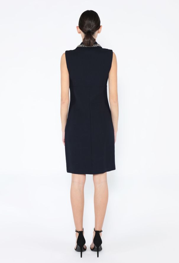 Prada 2015 Chainlink Collar Mod Dress - 4