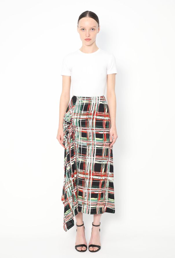 Marni Marni Asymmetrical Tartan Skirt - 1