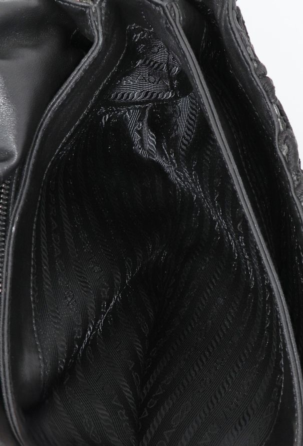 Prada F/W 2008 Guipure Lace Shoulder Bag - 13