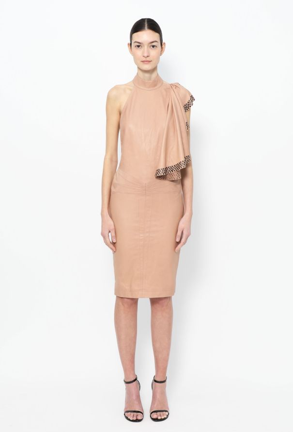 Alaïa HIGHLY COLLECTOR 1981 Studded Leather Dress - 1