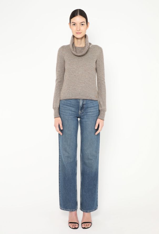 Chanel F/W 2015 Striped Mohair Turtleneck - 3