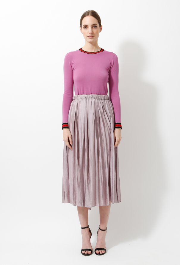 Gucci 2015 Pleated Silk Skirt - 1