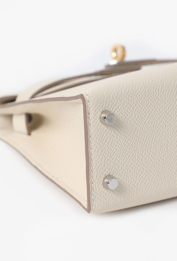 Hermès Craie Epsom Mini Kelly II Sellier Electrum - 13
