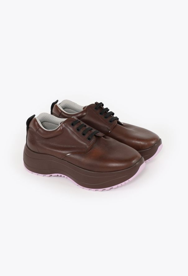 Céline S/S 2018 Brown Delivery Sneakers - 4