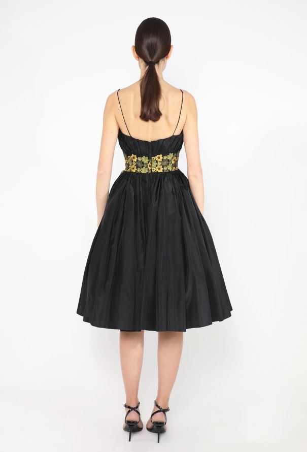 Mitzi Morgan '50s Floral Flared Taffeta Dress - 4
