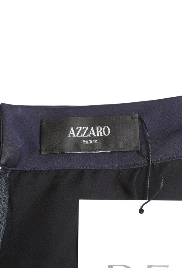 Azzaro Open-Back Silk Halter Dress - 6