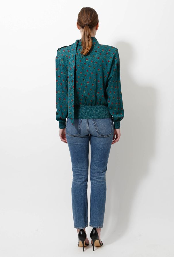 Emanuel Ungaro '80s Floral Lavallière Blouse - 4