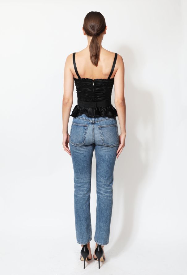 Dolce & Gabbana Ruched Silk Bustier - 3
