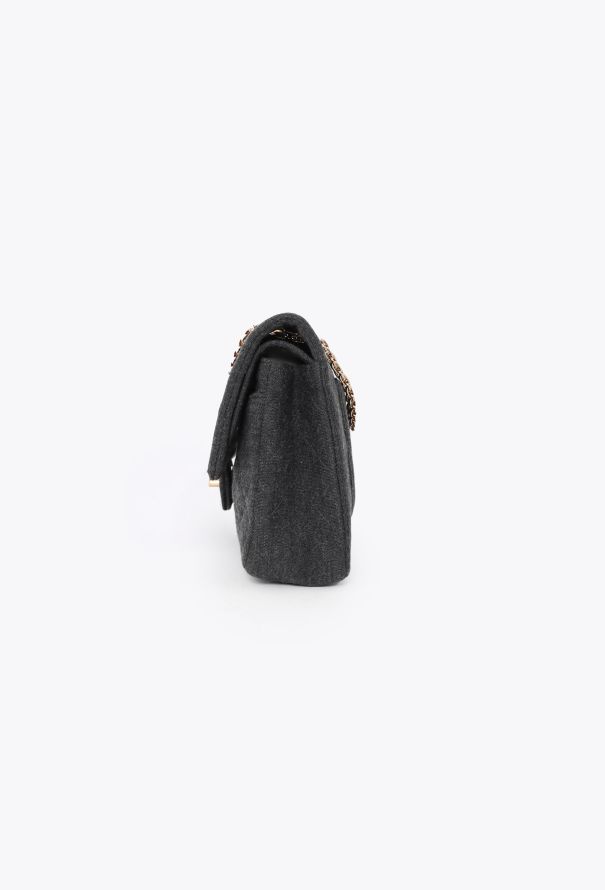 Chanel Grey Jersey Medium Timeless Bag - 6