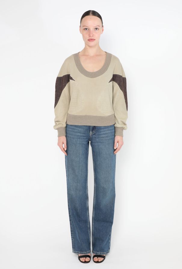 Balenciaga 2003 Colorblock Cubist Sweater - 2