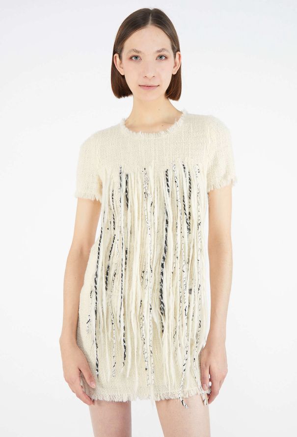 Chanel ICONIC F/W 2010 Fringed Tweed Dress - 3