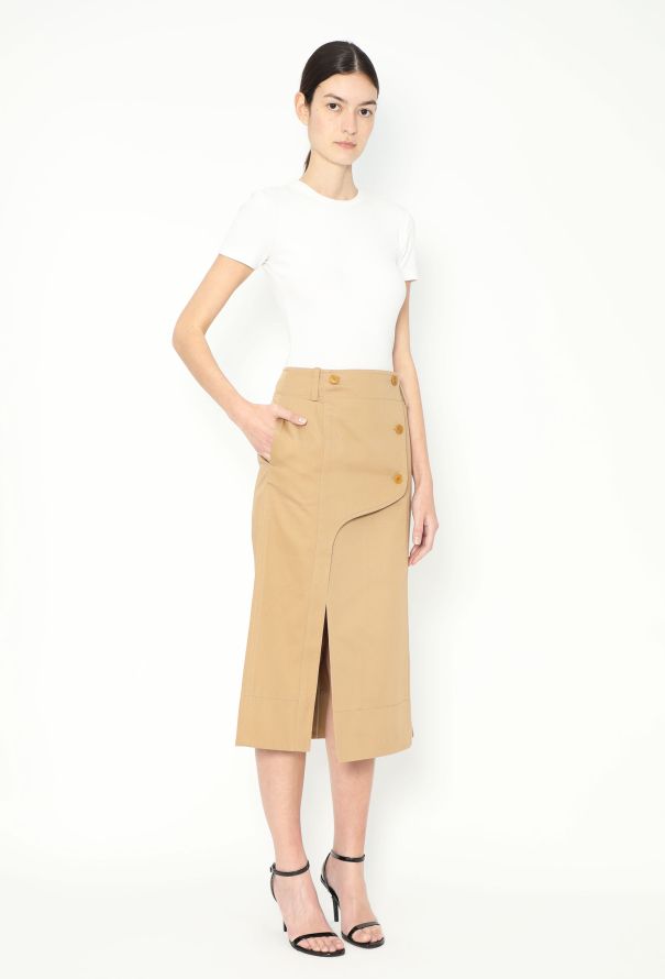 Givenchy 2019 Asymmetrical Gabardine Skirt - 3