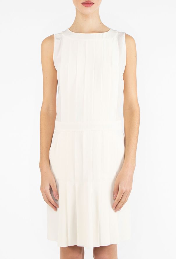 Chanel Spring 2009 Pleated Silk Dress - 3