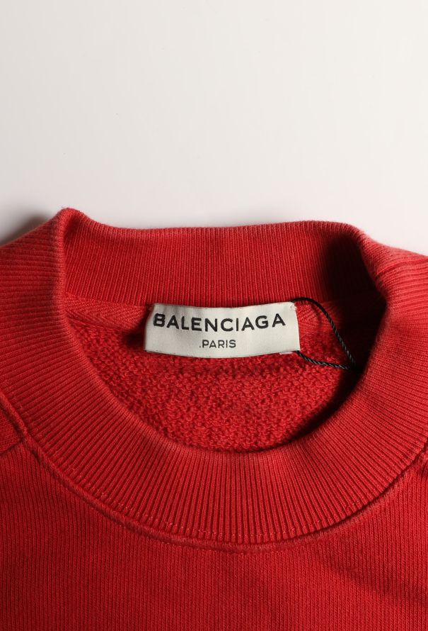 Balenciaga 2016 Cropped URL Sweatshirt - 5