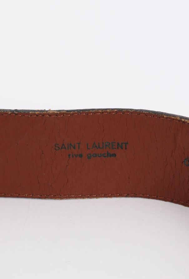 Saint Laurent Vintage Iridescent Striped Belt - 4