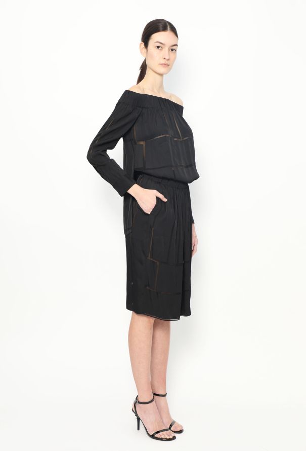 Stella McCartney Stella McCartney Off-Shoulder Silk Dress - 4
