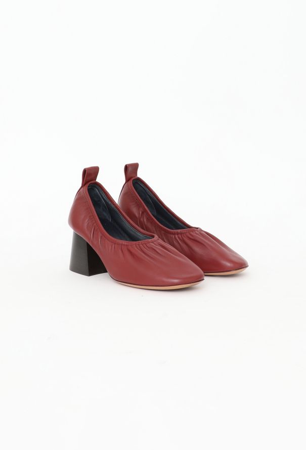 Céline S/S 2015 Ballerina Heels Bordeaux - 3