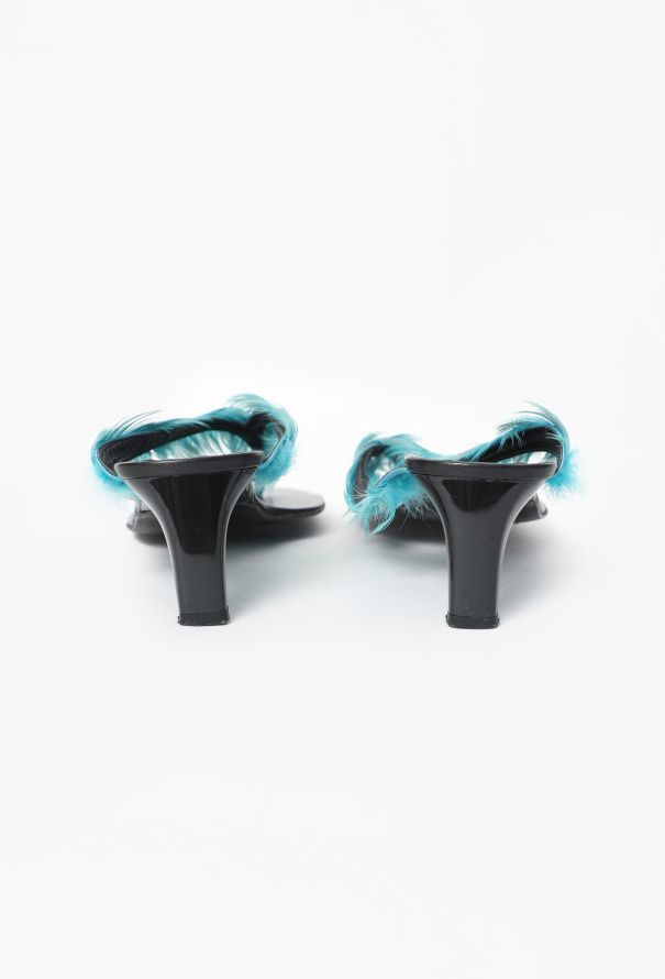 Gucci S/S 1999 Feather Sandals - 6
