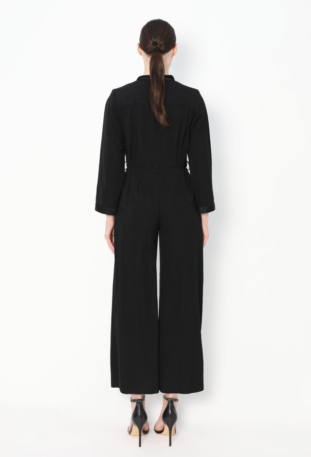 Saint Laurent Vintage Wide-Leg Smoking Jumpsuit - 4