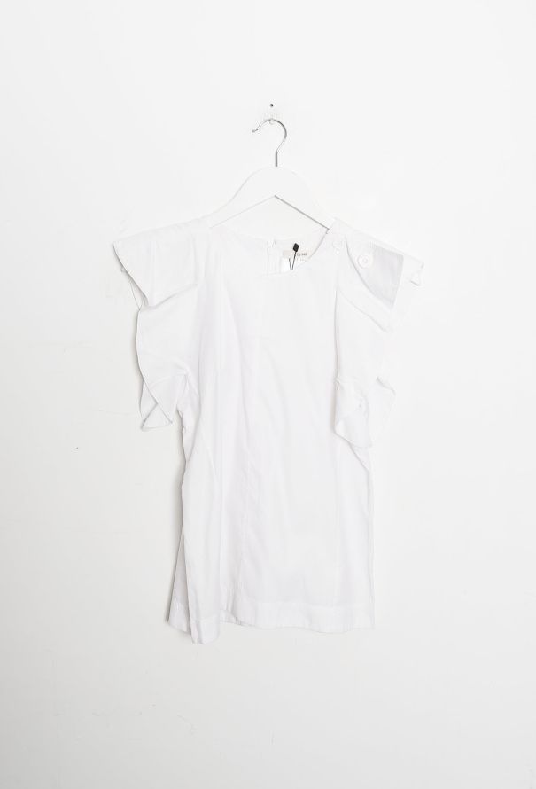 Céline Ruffled Cap Sleeve Top - 5