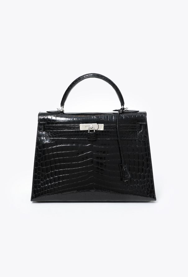 Hermès Black Niloticus Kelly Sellier 32 - 2