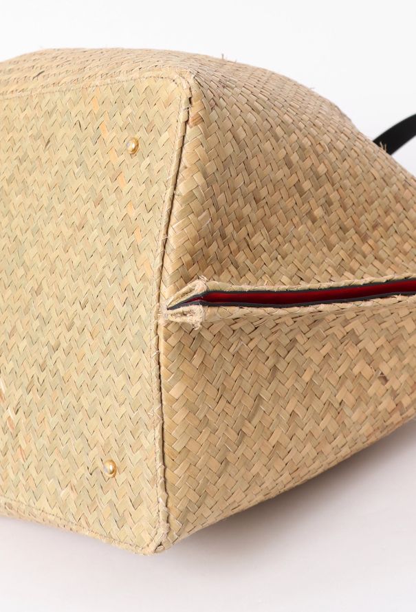 Valentino Raffia Vlogo Escape Tote Bag - 10