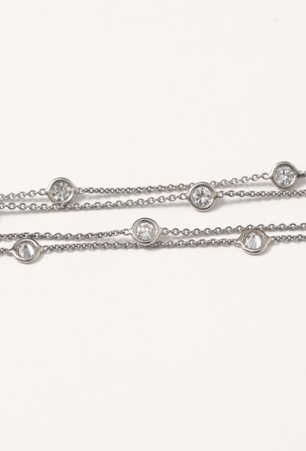 Vintage Fine Jewelry Platinum & 6 Carats Diamond Sautoir Necklace - 3