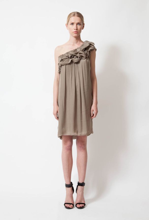 Lanvin S/S 2008 One-Shoulder Goddess Dress - 3