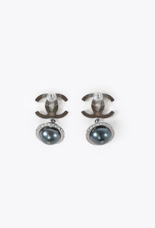 Chanel 2017 Strass Planet Drop Earrings - 2