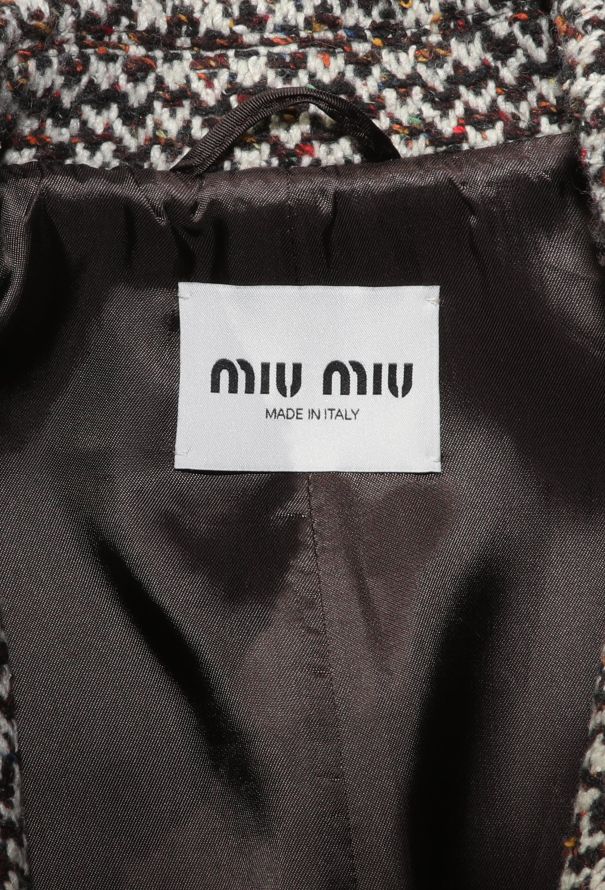 Miu Miu F/W 2023 Oversized Harris Tweed Coat - 7