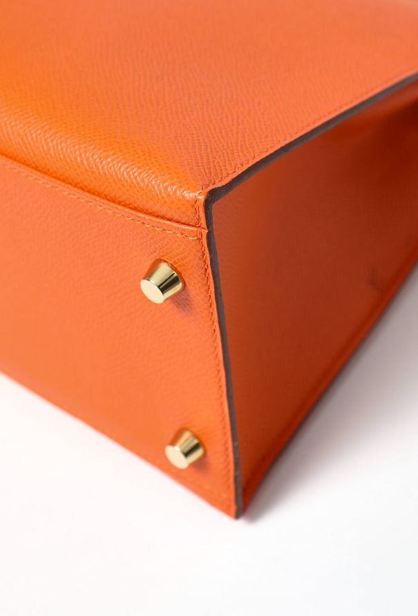 Hermès Orange H Epsom Kelly Sellier 32 - 9