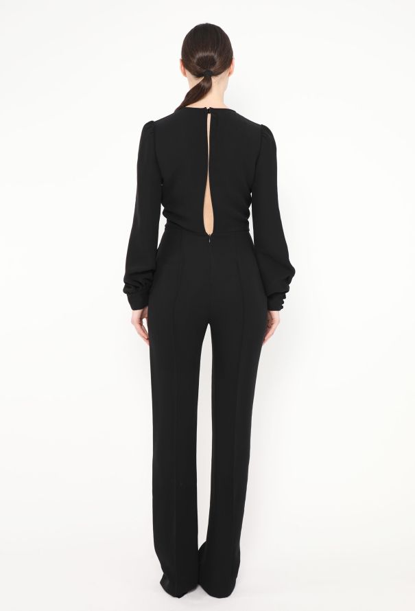 Valentino F/W 2012 Pleated Silk Jumpsuit - 5