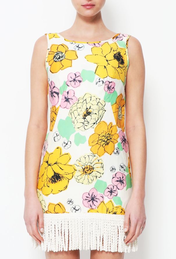 Floral Fringe Dress - 1