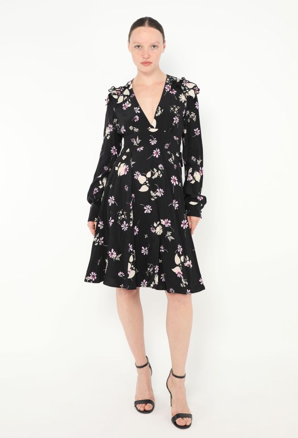 Valentino Pre-Fall 2017 Printed Silk Dress - 4