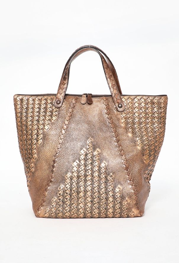 Bottega Veneta S/S 2009 Copper Intrecciato Tote Bag - 4