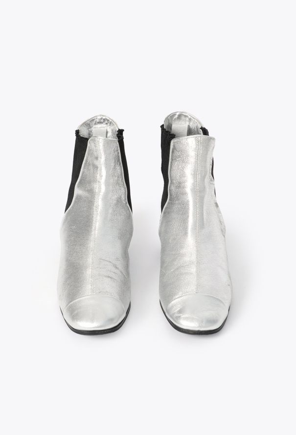 Chanel 2019 Metallic Lambskin Boots - 3