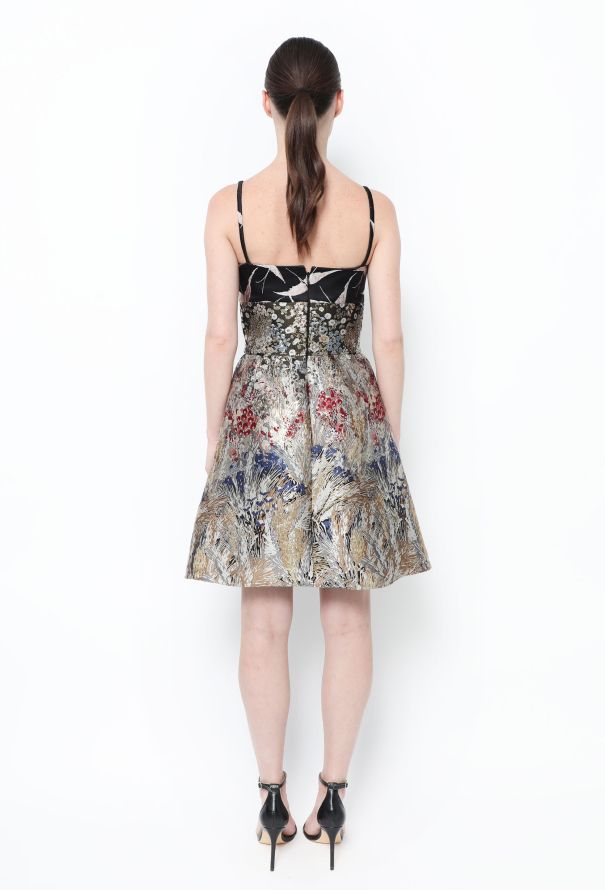 Valentino Resort 2016 Floral Brocade Dress - 4