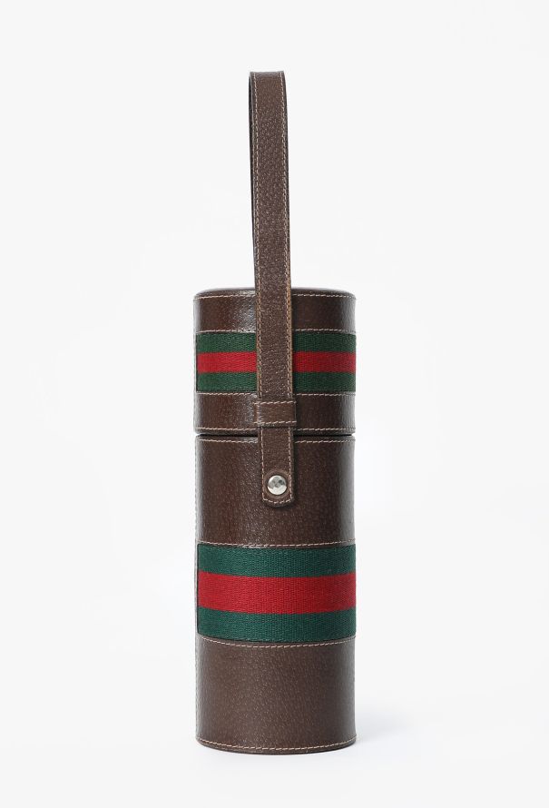 Gucci Vintage Leather Bottle Carrier - 6