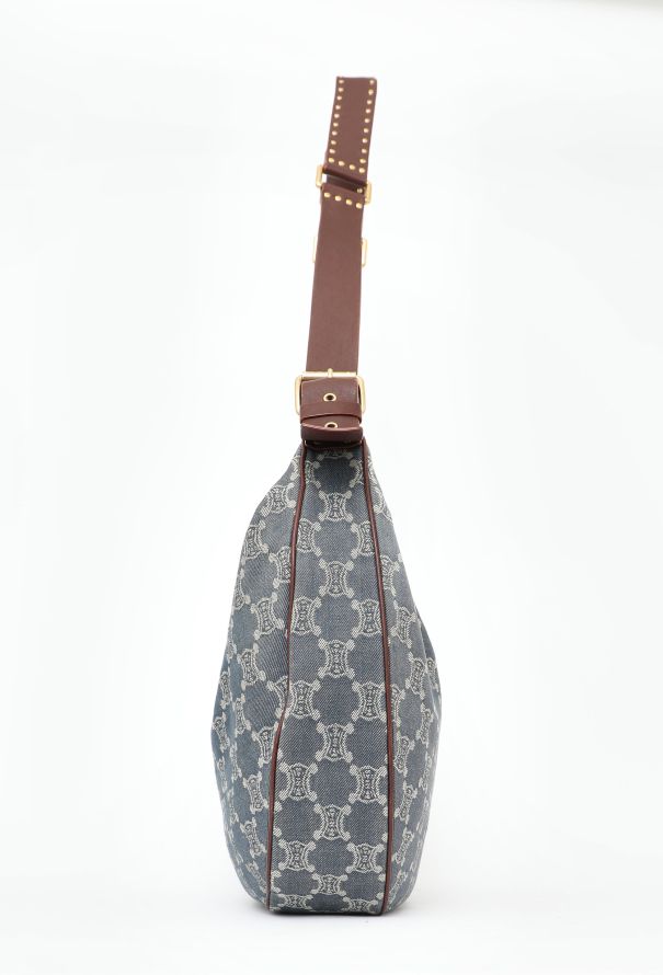 Céline Denim Triomphe Crossbody Bag - 4