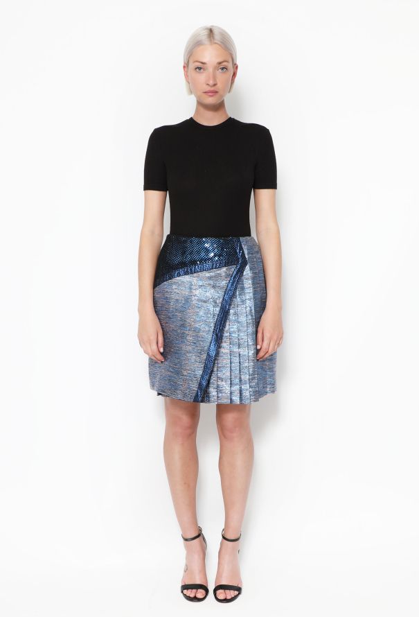 Rodarte S/S 2009 Lamé Pleated Skirt - 1