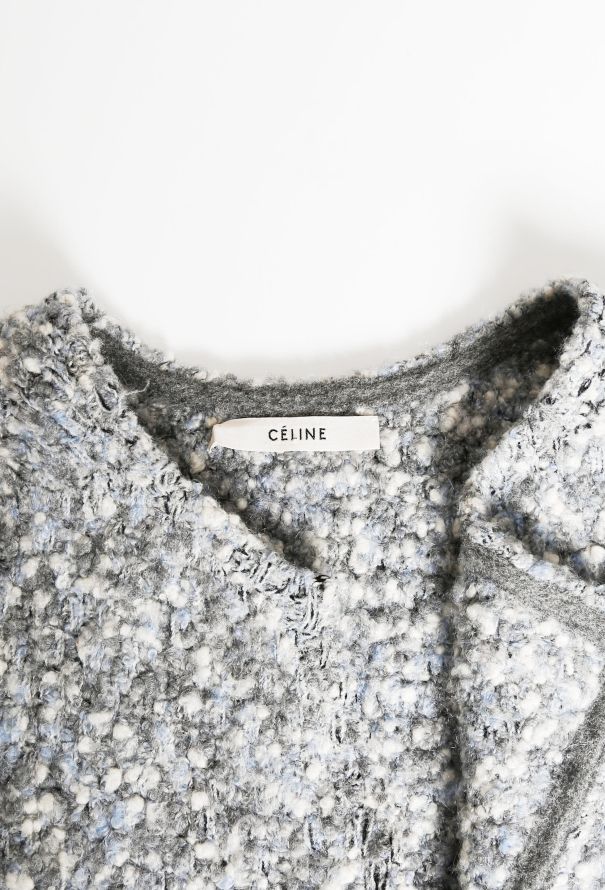 Céline F/W 2014 Bouclé Wrap Cardigan - 6