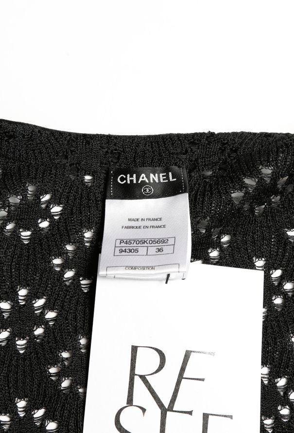 Chanel Silk Crochet 'CC' Cardigan - 5