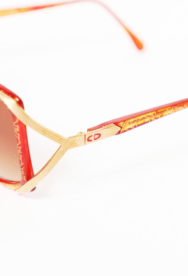 Christian Dior Vintage Graphic Frame Sunglasses - 3